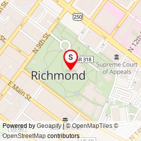 Capitol Square on , Richmond Virginia - location map