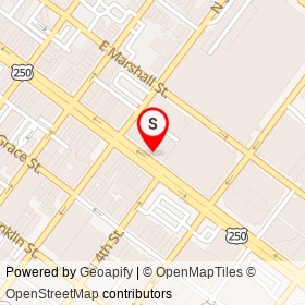 Foot Locker on East Broad Street, Richmond Virginia - location map