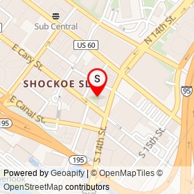 Shockoe Slip on , Richmond Virginia - location map