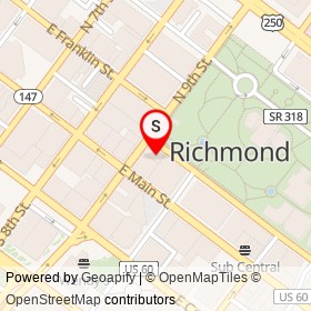 The Commonwealth on Bank Street, Richmond Virginia - location map