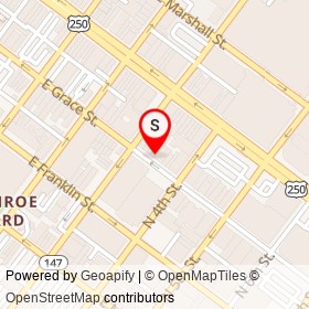 Mon Chou Patisserie on East Grace Street, Richmond Virginia - location map