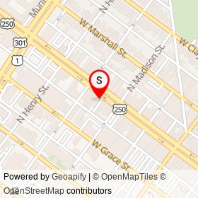 Ledbury on West Broad Street, Richmond Virginia - location map