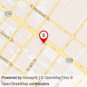 Da Vinci's Pizza on East Broad Street, Richmond Virginia - location map