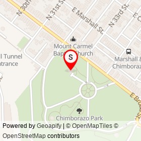 Chimborazo Medical Museum on East Broad Street, Richmond Virginia - location map