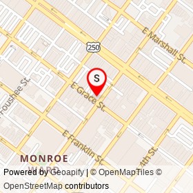 No Name Provided on East Grace Street, Richmond Virginia - location map