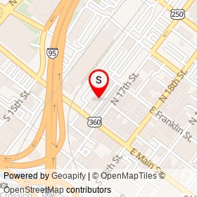 Rosie Connolly's Pub & Restaurant on 17th Street Farmers' Market, Richmond Virginia - location map