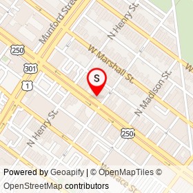 Griffin Vape on West Broad Street, Richmond Virginia - location map