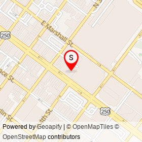 Up Town Nails on East Broad Street, Richmond Virginia - location map