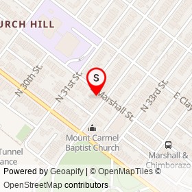 Griselle's on East Marshall Street, Richmond Virginia - location map