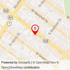 Verdalina on West Broad Street, Richmond Virginia - location map
