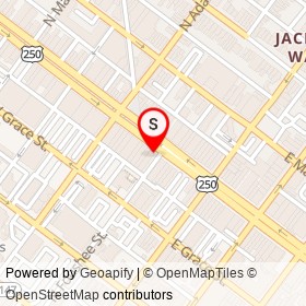 Tarrant's Cafe on West Broad Street, Richmond Virginia - location map