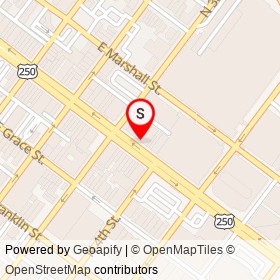 Walgreens on East Broad Street, Richmond Virginia - location map