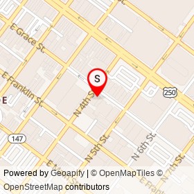 Champion Brewing Company on East Grace Street, Richmond Virginia - location map