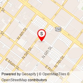 Comfy Q 46 on East Grace Street, Richmond Virginia - location map