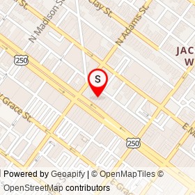 Rosewood Clothing Co. on West Broad Street, Richmond Virginia - location map