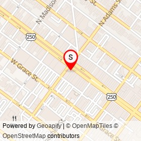 Bistro 27 on West Broad Street, Richmond Virginia - location map