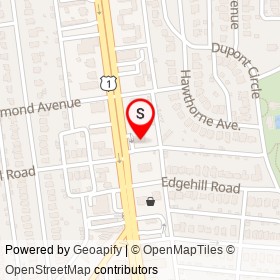 Popeyes on Chamberlayne Avenue, Richmond Virginia - location map