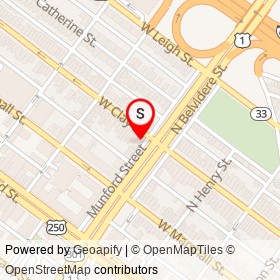 The Nutty Buttery on West Clay Street, Richmond Virginia - location map