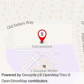 Concessions on Old Sellers Way,  Virginia - location map
