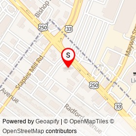 Wendy's on West Broad Street, Richmond Virginia - location map