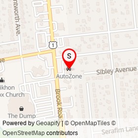 AutoZone on Brook Road, Lakeside Virginia - location map