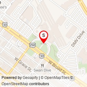 Grand Kugel on West Broad Street, Richmond Virginia - location map