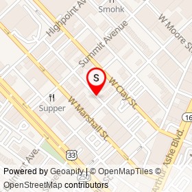 Recluse Coffee Bar and Roastery on Altamont Avenue, Richmond Virginia - location map