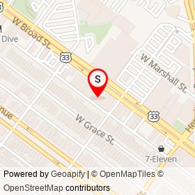 Bookbinder's Seafood & Steakhouse on West Broad Street, Richmond Virginia - location map