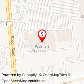 Walmart Supercenter on Brook Road, Richmond Virginia - location map