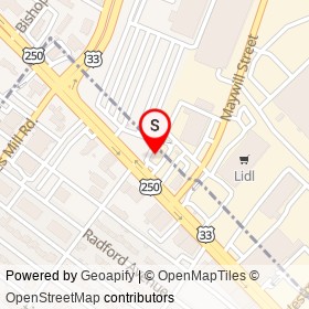 Cook Out on West Broad Street, Richmond Virginia - location map