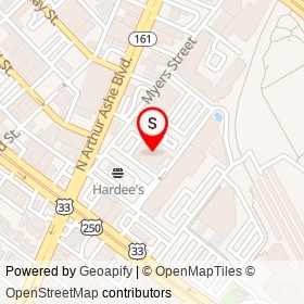 Aldi on Myers Street, Richmond Virginia - location map