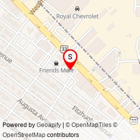 Al Dente on West Broad Street, Richmond Virginia - location map