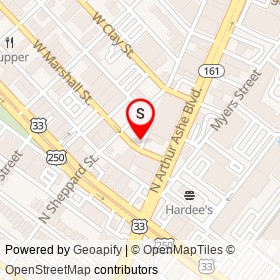 Boston Auto Repair on West Marshall Street, Richmond Virginia - location map