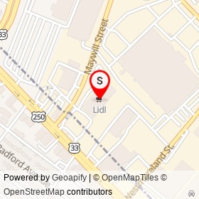 Lidl on West Broad Street, Richmond Virginia - location map