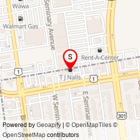 T J Nails on Azalea Avenue, Richmond Virginia - location map