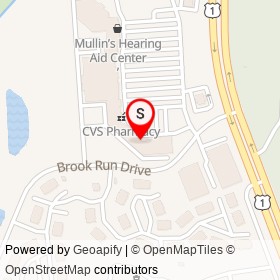 Fox’s Pizza Den on Brook Road, Lakeside Virginia - location map