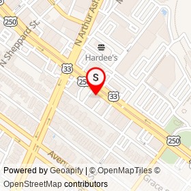 Check City on West Broad Street, Richmond Virginia - location map