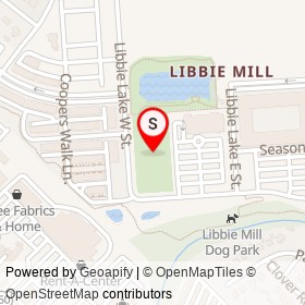 Libbie Mill on , Lakeside Virginia - location map