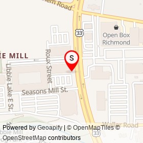 Towne Bank on Libbie Mill East Boulevard, Lakeside Virginia - location map