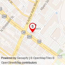 CVS Pharmacy on West Broad Street, Richmond Virginia - location map