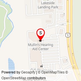 Mullin’s Hearing Aid Center on Brook Road, Lakeside Virginia - location map