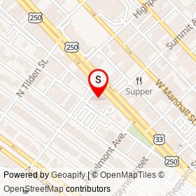 Cashwell Appliance Parts on West Broad Street, Richmond Virginia - location map