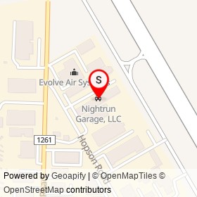 Nightrun Garage, LLC on Hopson Road, Ashland Virginia - location map