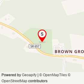 Roman Road Park at Brown Grove on ,  Virginia - location map