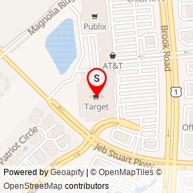 Target on Brook Road, Glen Allen Virginia - location map