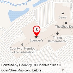 Spencer's on Brook Road, Glen Allen Virginia - location map