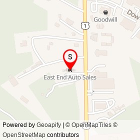 East End Auto Sales on Washington Highway, Ashland Virginia - location map