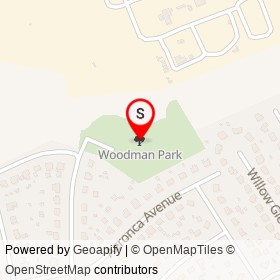 Woodman Park on ,  Virginia - location map