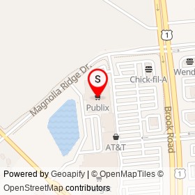 Publix on Brook Road, Glen Allen Virginia - location map