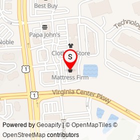 Mattress Firm on Virginia Center Parkway, Glen Allen Virginia - location map